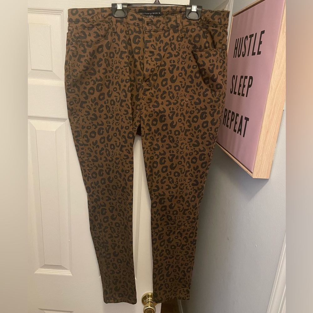 Brown leopard print Sanctuary Denim jeans